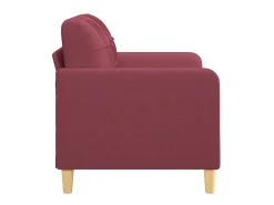 Sofá de 2 lugares tecido 120 cm vermelho tinto PT580941