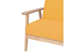 Sofá de 3 lugares tecido amarelo PT495100