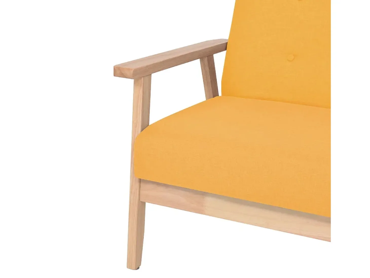 Sofá de 3 lugares tecido amarelo PT495100
