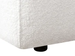 Sofá de 3 lugares tecido bouclé branco estilo design SOPELANA