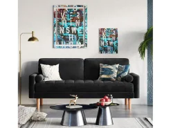 Sofá de 2 -Setter - com 2 almofadas - em veludo - pés de madeira - para quarto, sala de estar - 142x76x69cm - preto