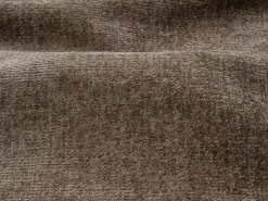Sofá de canto convertível abertura rápida tecido taupe ripas largas - 140 cm - 22 cm DARIELO