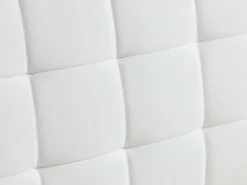 Sofá de canto convertível e reversível pele sintética branco WILLIS II