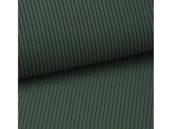Sofá de canto direito convertível em veludo canelado verde pinho TEODORA