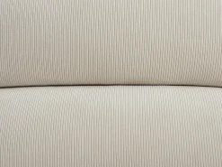 Sofá de canto direito conversível com encosto regulável em veludo cotelê bege LIORI