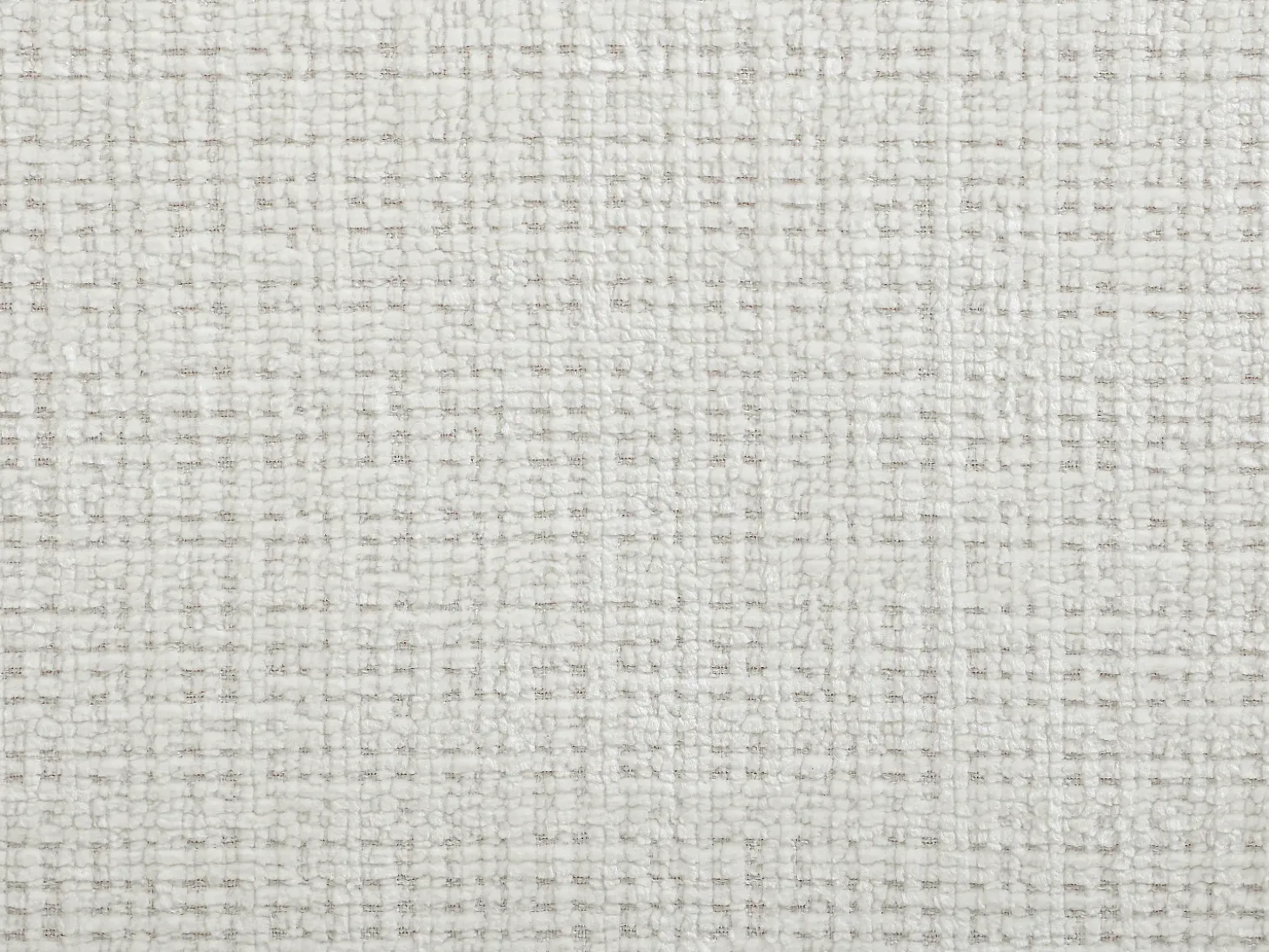 Sofá de canto direito em tecido chenille branco-pérola ANELKO