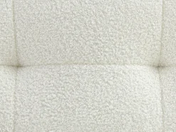 Sofá de canto direito em tecido bouclé branco SOPELANA