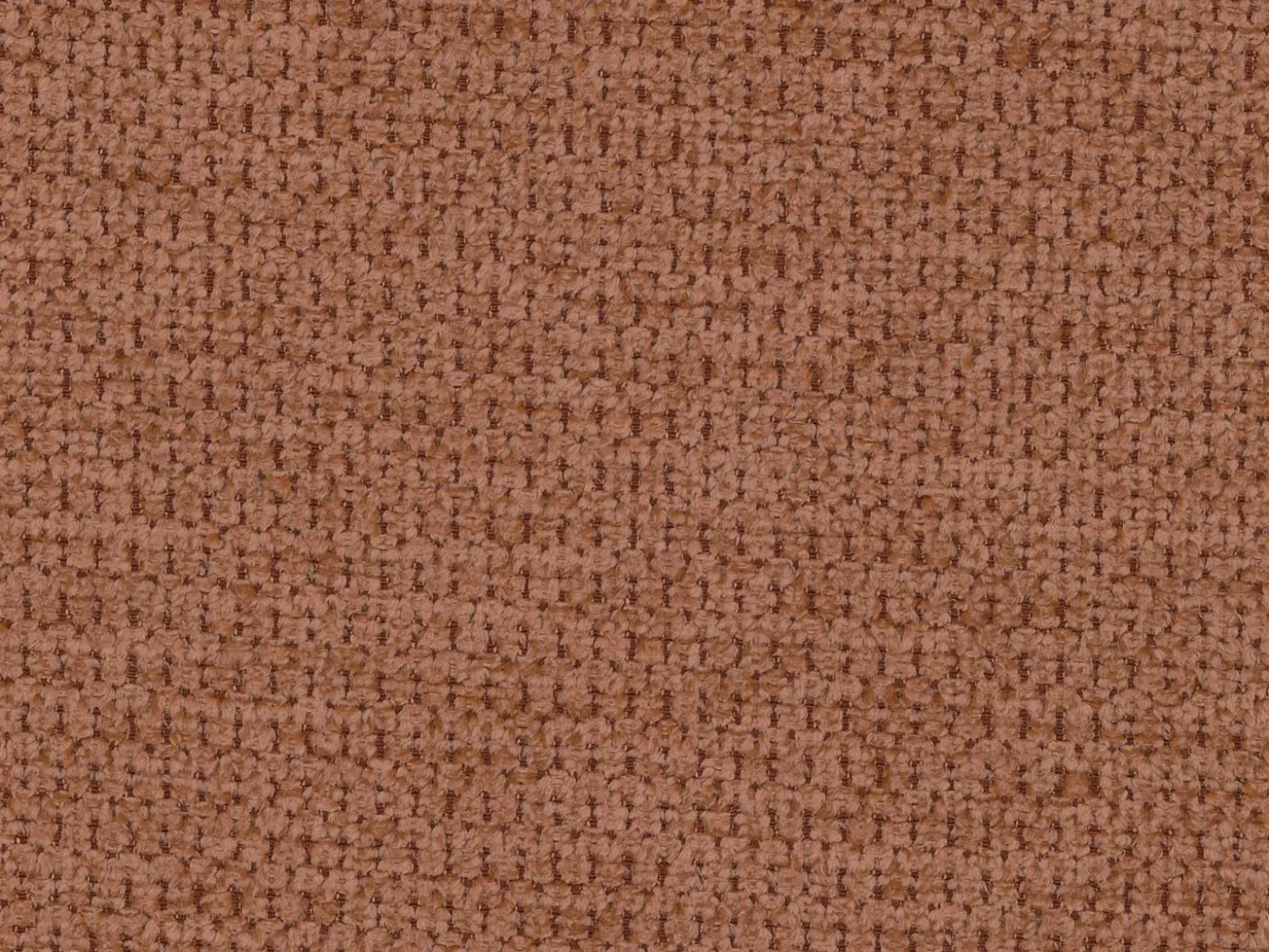 Sofá de canto esquerdo convertível tecido texturizado terracota AMELIA