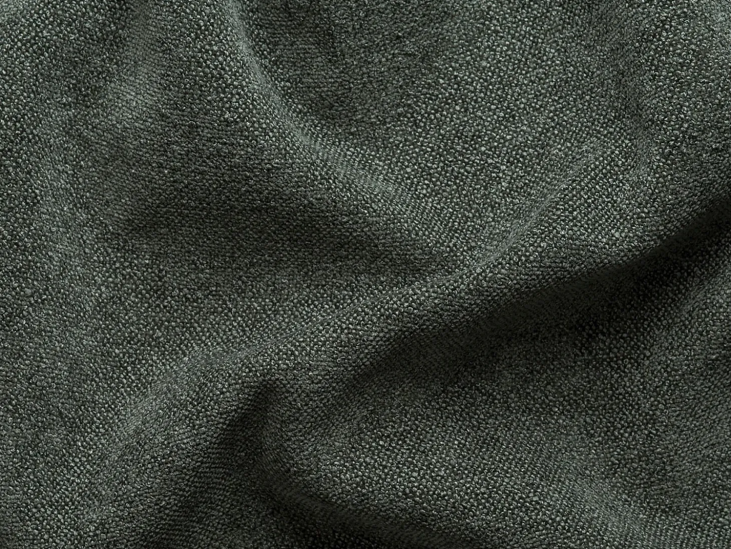 Sofá de canto esquerdo em tecido chenille verde CALESO da Maison Céphy