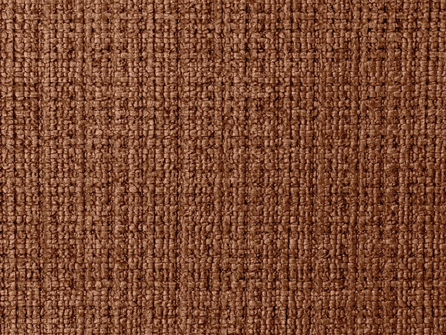 Sofá de canto esquerdo em tecido chenille terracota BELADON