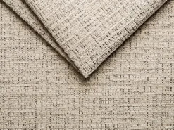 Sofá de canto esquerdo em tecido chenille taupe CEPRANO de Maison Céphy