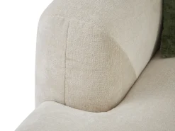 Sofá de canto esquerdo tecido bege estilo contemporâneo TANCAVO