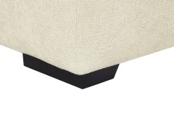 Sofá de canto grande tecido bege efeito acolchoado estilo design BERENIA