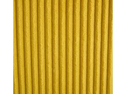 Sofá de canto panorâmico em veludo - 4 lugares - com LED RGB e porta USB+Type-C - 265x135x88cm - Amarelo