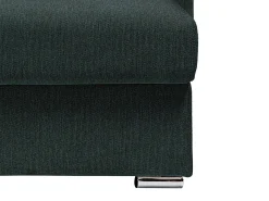 Sofá de canto reversível convertível abertura rápida tecido verde abeto - 140 cm - 22 cm - CALITO