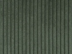 Sofá de canto reversível e pufe em veludo canelado verde SPERONE de Pascal Morabito