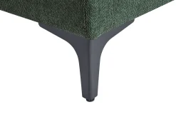 Sofá de canto reversível em tecido texturizado verde JAMOLO