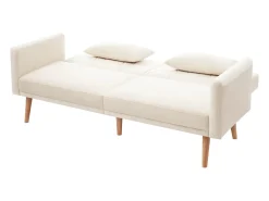 Sofá de dois lugares com função de cama | Sofá-cama dobrável de veludo para espaços pequenos | Cama de hóspedes compacta para sala de estar, quarto e home theater