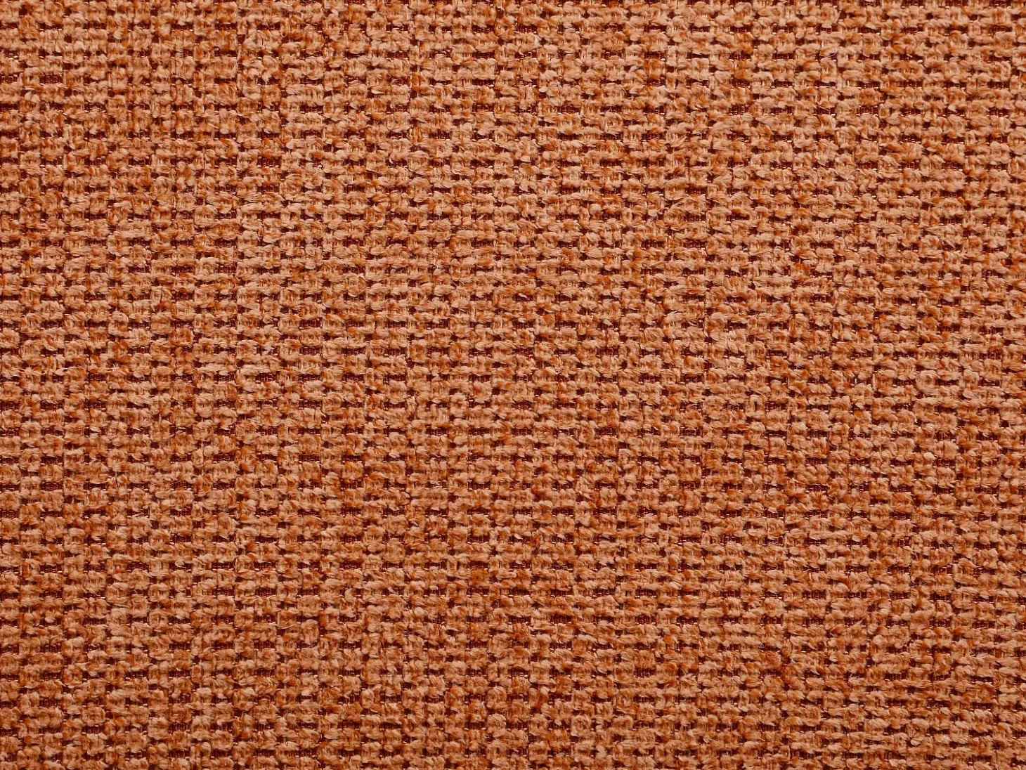Sofá de ângulo direito conversível em tecido texturizado terracota VAVERDO