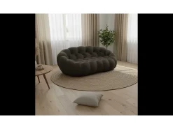 Sofá de sala Cocoon Duplo 2 lugares - chocolate preto