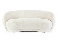 Sofá em tecido com efeito bouclé natural - TECLA