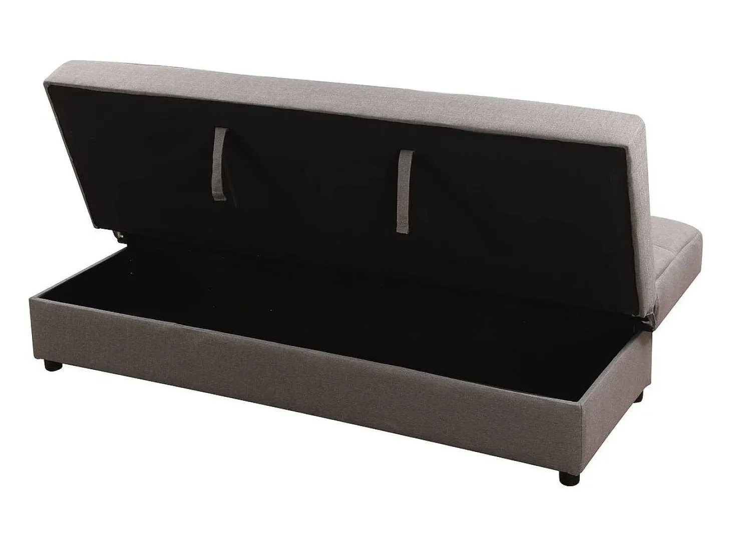Sofá "Enzo" Clic-Clac - 185 x 84 x 85 cm - 3 lugares - Cinza