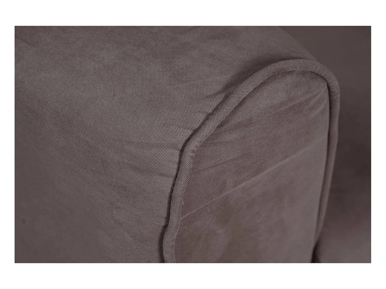 Sofá fixo 0, Sofá moderno de sala de 2 lugares em tecido, com braços e 2 almofadas incluídas, Fabricado na Itália, 125x73h85 cm, Cinza