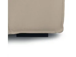 Sofá fixo Dcagnan, Sofá modular grande de 2 lugares com península esquerda, 100% Fabricado na Itália, Sofá de tecido moderno, 240x170h70 cm, Taupe