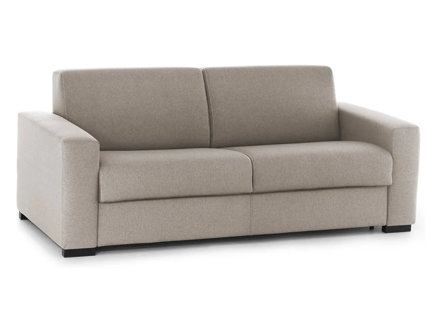Sofá fixo Dciucc, sofá de 3 lugares, 100% Fabricado na Itália, Sofá da sala em tecido acolchoado, com braços padrão, 220x95h90 cm, Taupe