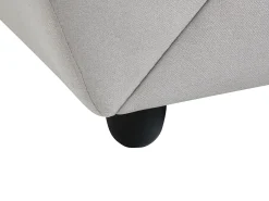 Sofá fixo de 3 lugares em tecido cor bege estilo contemporâneo MANOA