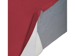 Sofá fixo Dflori, sofá modular de 3 lugares com península esquerda, 100% Fabricado na Itália, Sofá de tecido moderno, 300x170h70 cm, Vermelho