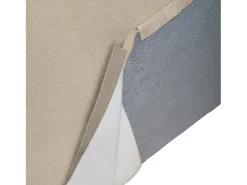 Sofá fixo Dmaiol, sofá modular de 4 lugares com península direita, 100% Fabricado na Itália, Sofá de tecido moderno, 340x170h70 cm, Taupe
