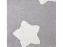 Sofá infantil de 2 lugares c/ estrelas pelúcia cinzento-claro