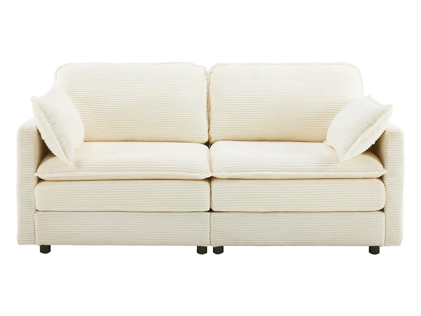Sofá moderno de 2 lugares, design minimalista, confortável e espaçoso, para sala e quarto