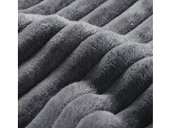Sofá modular com chaise longue em L, assento profundo, estofamento em espuma comprimida, cor cinza.