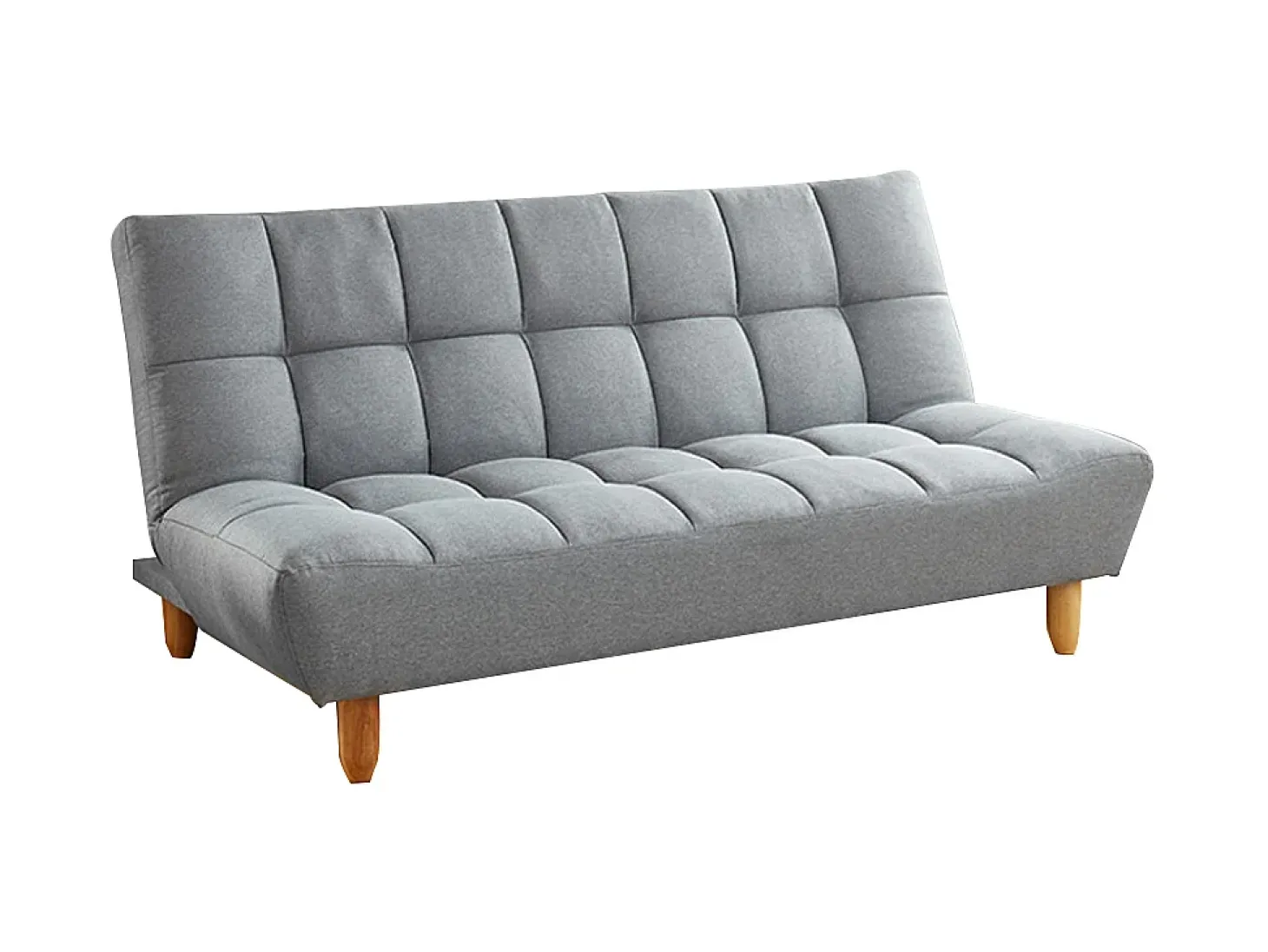 Sofá modular convertível ESTEBAN em tecido cinza