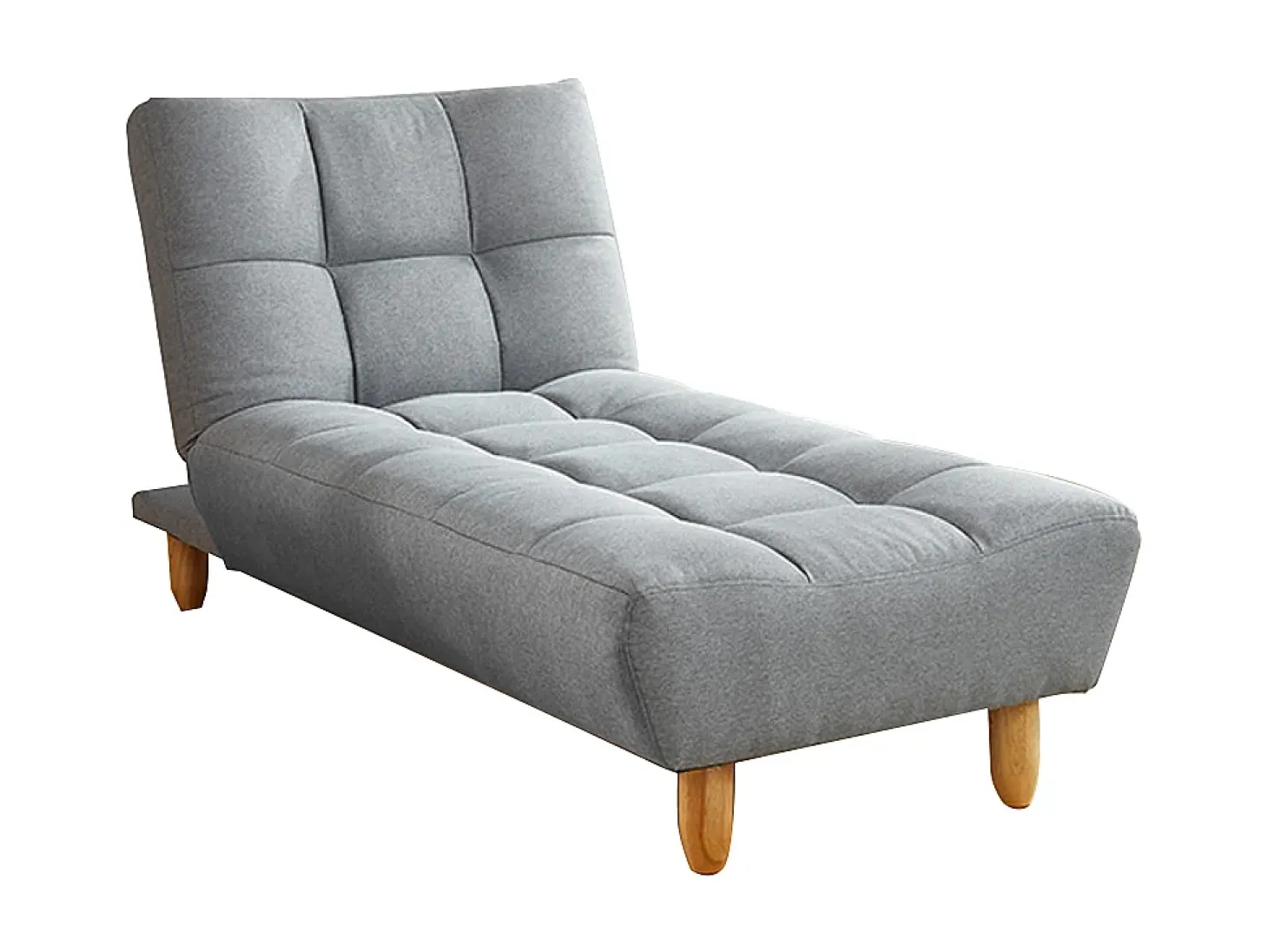 Sofá modular convertível ESTEBAN em tecido cinza