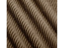 Sofá modular em veludo cotelê - 2 lugares - com 2 almofadas e 2 puffs - fundo antiderrapante - 208x178x70cm - Marrom