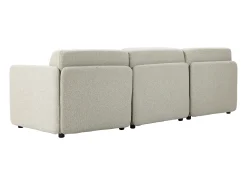 Sofá modular MIA de 3 lugares em tecido bege