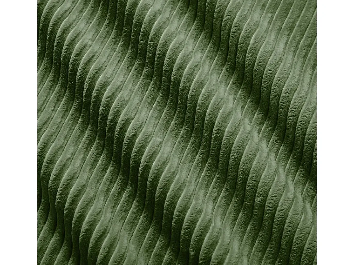 Sofá modular veludo côtelê - 2 lugares - com 2 almofadas e 2 puff - base antiderrapante - 208x178x70cm - Verde