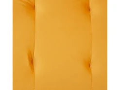 Sofá multifuncional 2 lugares - encosto ajustável - braços ajustáveis - Veludo - Amarelo