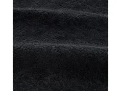 Sofá panorâmico modular 5 lugares - de tecido Chenille preto - com 6 almofadas - 263x171x66cm
