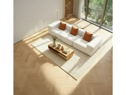Sofá Pure - branco laranja
