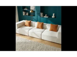 Sofá Pure - branco laranja
