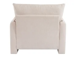 Sofá reto bege - Sofá com braços e encosto - Chenille - para sala de estar e quarto