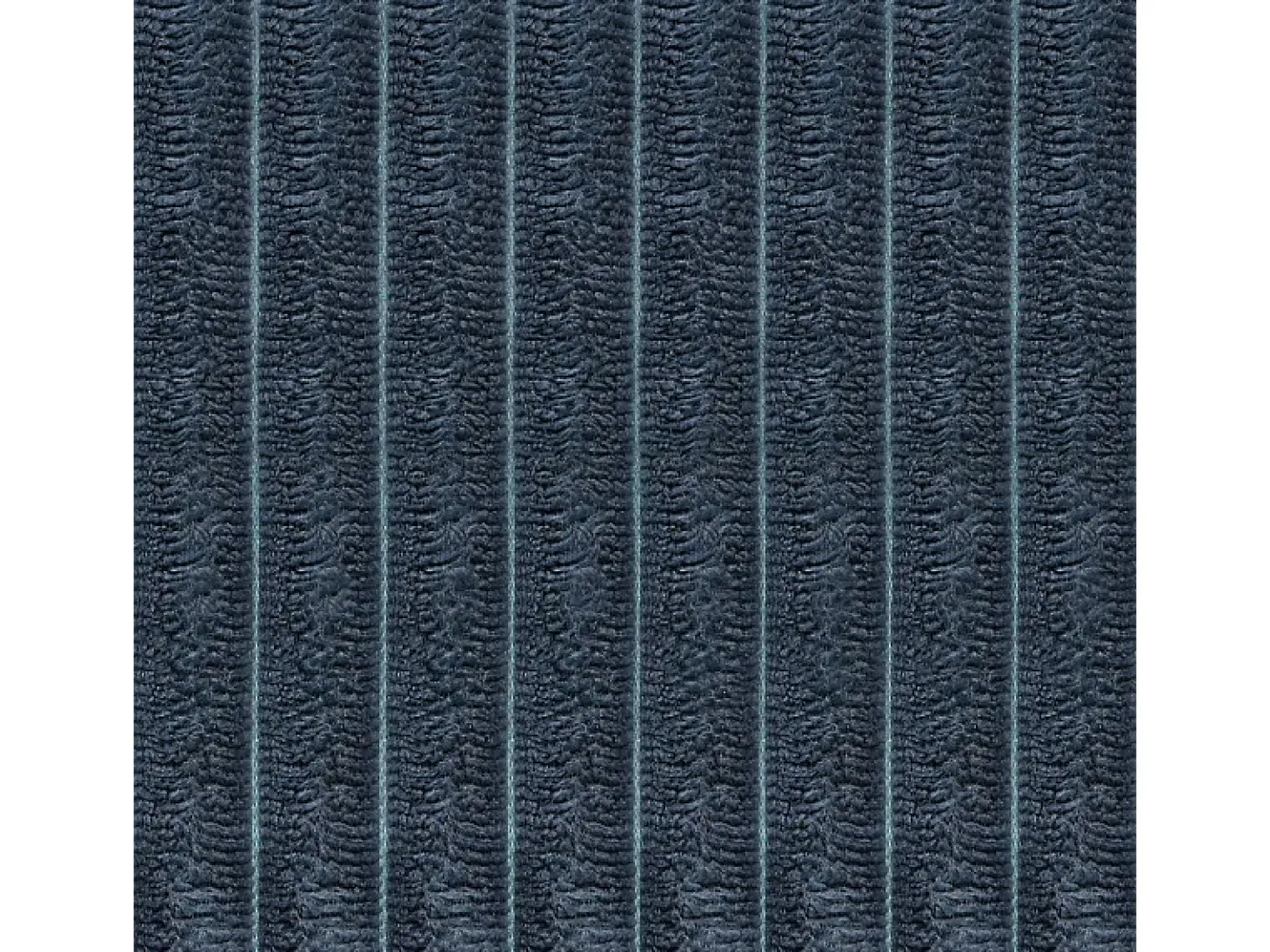 Sofá reto de 2 lugares em veludo canelado Azul - com braços de armazenamento - 180x74x84cm