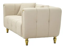 Sofá VKH40, Bege, 81x155x71 cm, Kendra Home