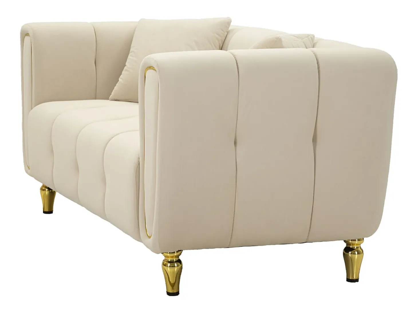 Sofá VKH40, Bege, 81x155x71 cm, Kendra Home