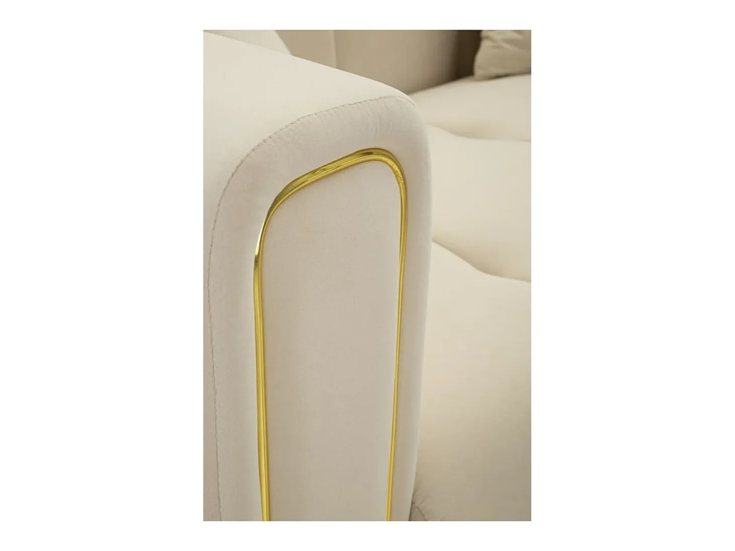 Sofá VKH40, Bege, 81x155x71 cm, Kendra Home