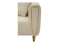 Sofá VKH40, Bege, 81x155x71 cm, Kendra Home
